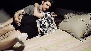 The best position for a gentle but deep connection is face-down on a sheet