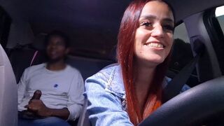 The road is empty, the car is full of moans in steamy Brasil scene