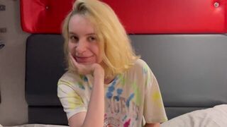 A girl got a cock in her wet pussy, inspired by a hot Russian scene