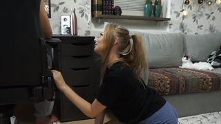 The little kitty wants attention and a big dick to play with