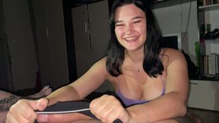 Girl sucks dick just for the sake of entertainment