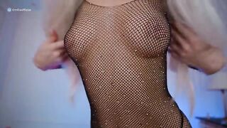 A fit girl with a stunning body is featured in a steamy encounter