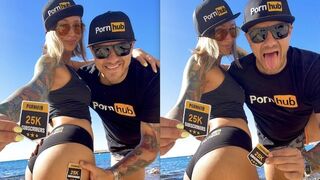 The Owiaqs celebrate reaching 25,000 subscribers on Pornhub