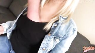 I fill my hairy pussy with cum in this hot POV scene