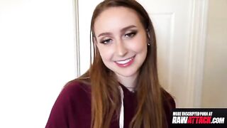 Playful Laney Grey fucks a huge dick in all holes, showcasing her petite frame and natural 34B curves