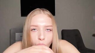 Barbie loves to suck huge cocks and get jizz on her pretty face