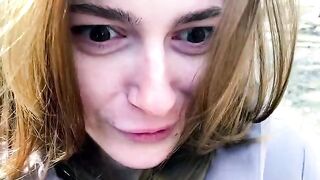 A girl was filmed in a desperate role, showcasing her skills