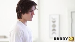 Older man seduced hot blond Nightwalker on Daddy4k